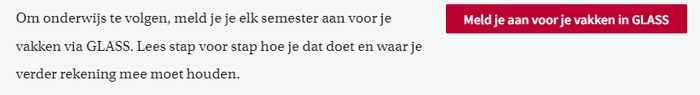 Simpele call to action studentensite